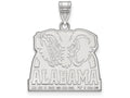 LogoArt Sterling Silver University Of Alabama Large Pendant Necklace