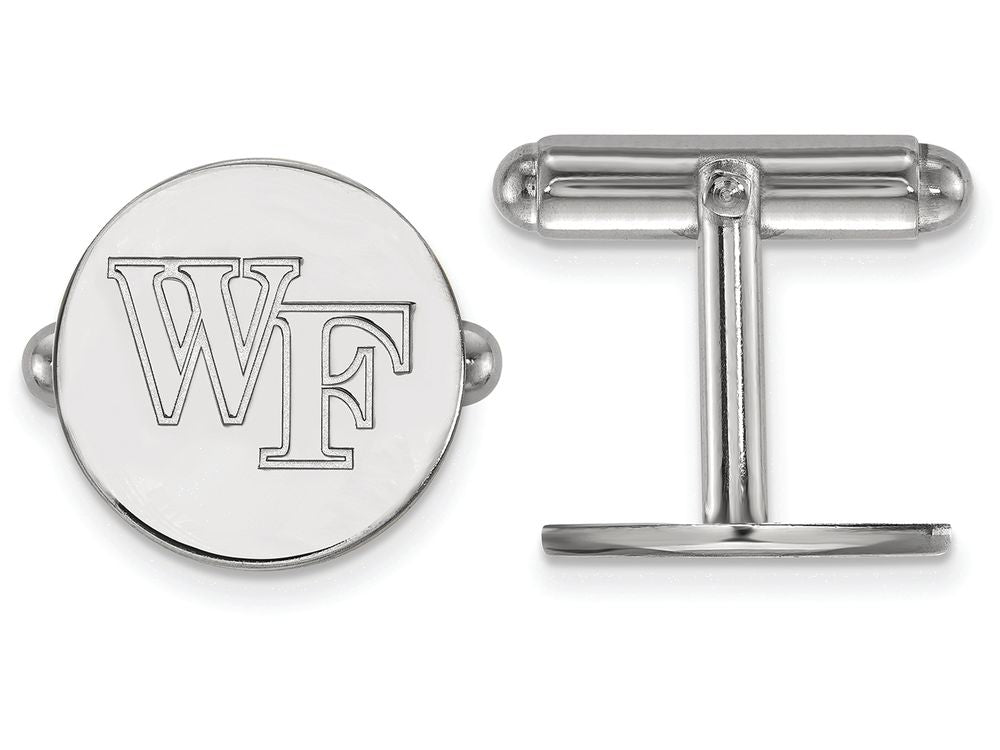 LogoArt Sterling Silver Wake Forest University Cuff Links