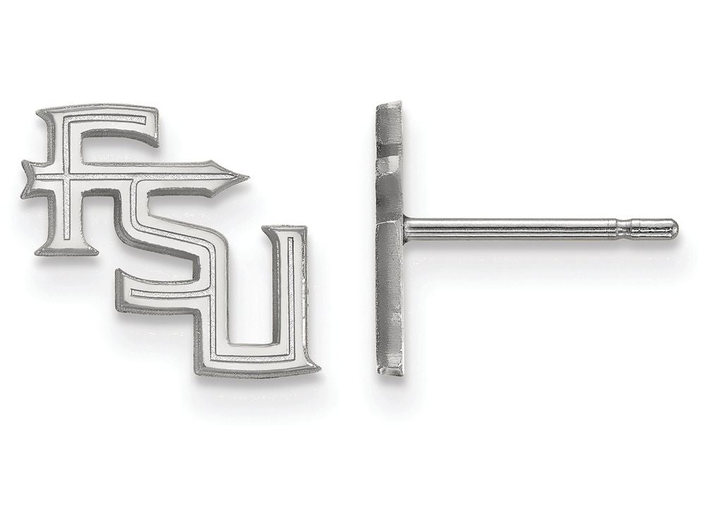 LogoArt Sterling Silver Florida State University Xs Post Earrings