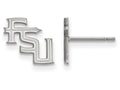 LogoArt Sterling Silver Florida State University Xs Post Earrings