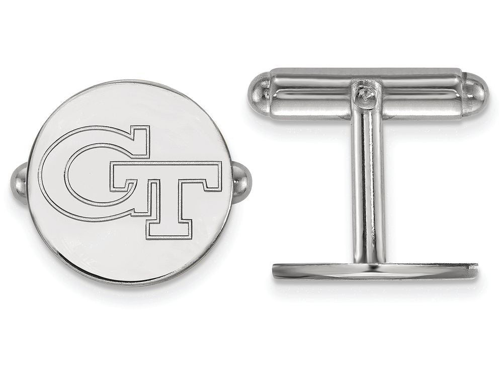 LogoArt Sterling Silver Georgia Institute Of Technology Cuff Links
