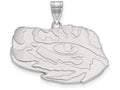LogoArt Sterling Silver Louisiana State University Large Pendant Necklace