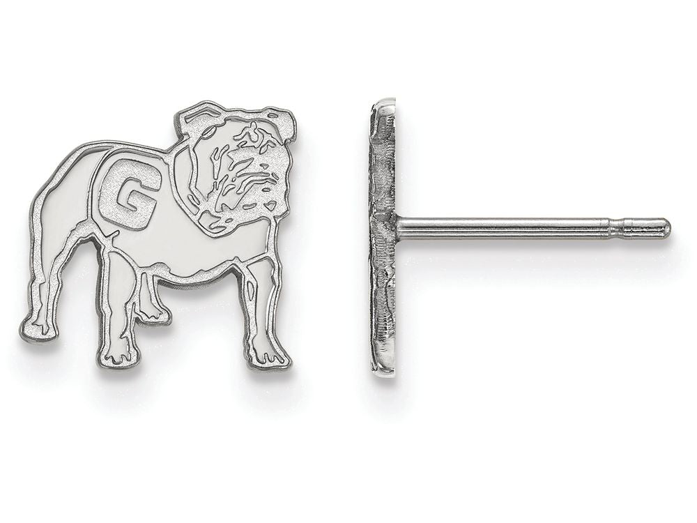 LogoArt Sterling Silver University Of Georgia Xs Post Earrings