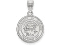 LogoArt Sterling Silver University Of Illinois Medium Crest Pendant Necklace