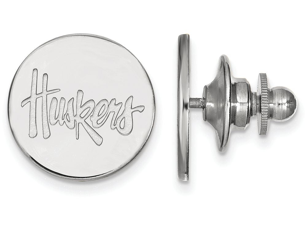 LogoArt Sterling Silver University Of Nebraska Lapel Pin