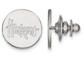 LogoArt Sterling Silver University Of Nebraska Lapel Pin