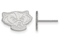 LogoArt Sterling Silver University Of Wisconsin Xs Post Earrings