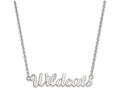 LogoArt Sterling Silver Kansas State University Medium Pendant Necklace