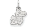 LogoArt Sterling Silver University Of Kansas Xs Pendant Necklace