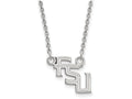 LogoArt Sterling Silver Florida State University Small Pendant Necklace
