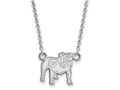 LogoArt Sterling Silver University Of Georgia Small Pendant Necklace