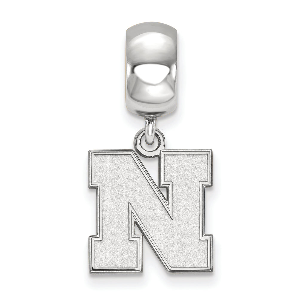 LogoArt Sterling Silver University Of Nebraska Small Bead Charm Charm