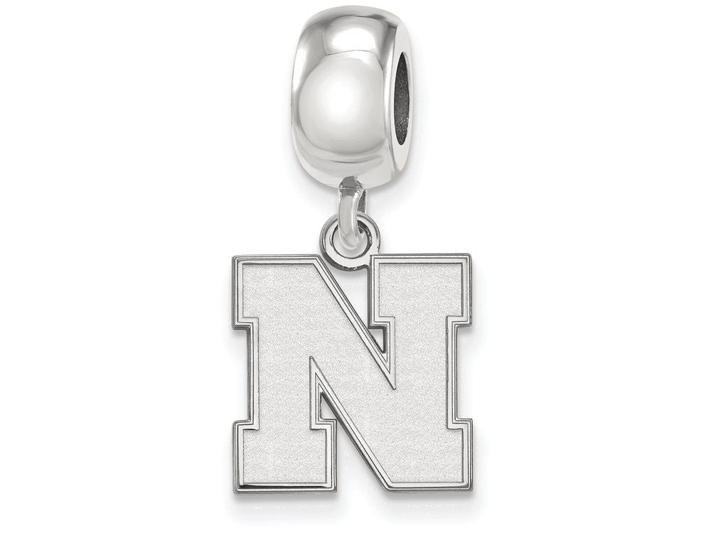 LogoArt Sterling Silver University Of Nebraska Small Bead Charm Charm