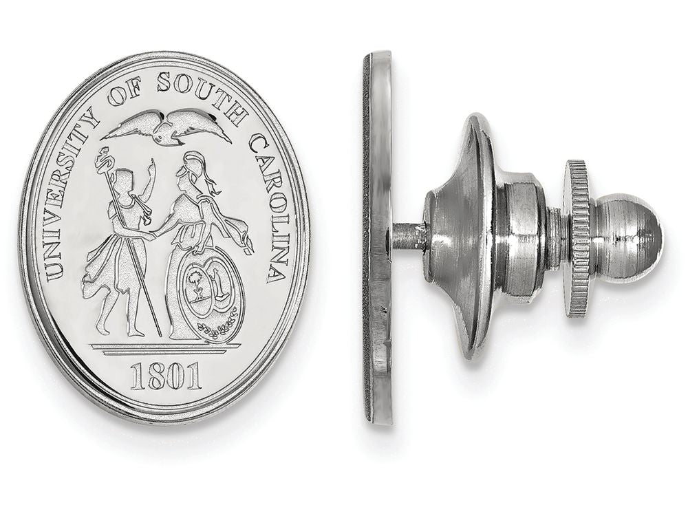 LogoArt Sterling Silver University Of South Carolina Crest Lapel Pin