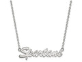 LogoArt Sterling Silver Michigan State University Medium Pendant Necklace