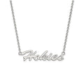 LogoArt Sterling Silver Virginia Tech Medium Pendant Necklace