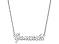 LogoArt Sterling Silver University Of South Carolina Medium Pendant Necklace