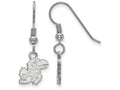 LogoArt Sterling Silver University Of Kansas Xs Dangle Earrings Wire