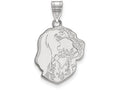 LogoArt Sterling Silver University Of Tennessee Large Pendant Necklace