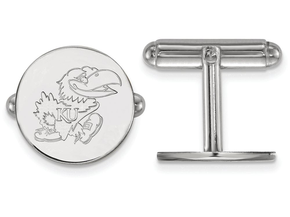 LogoArt Sterling Silver University Of Kansas Cuff Link