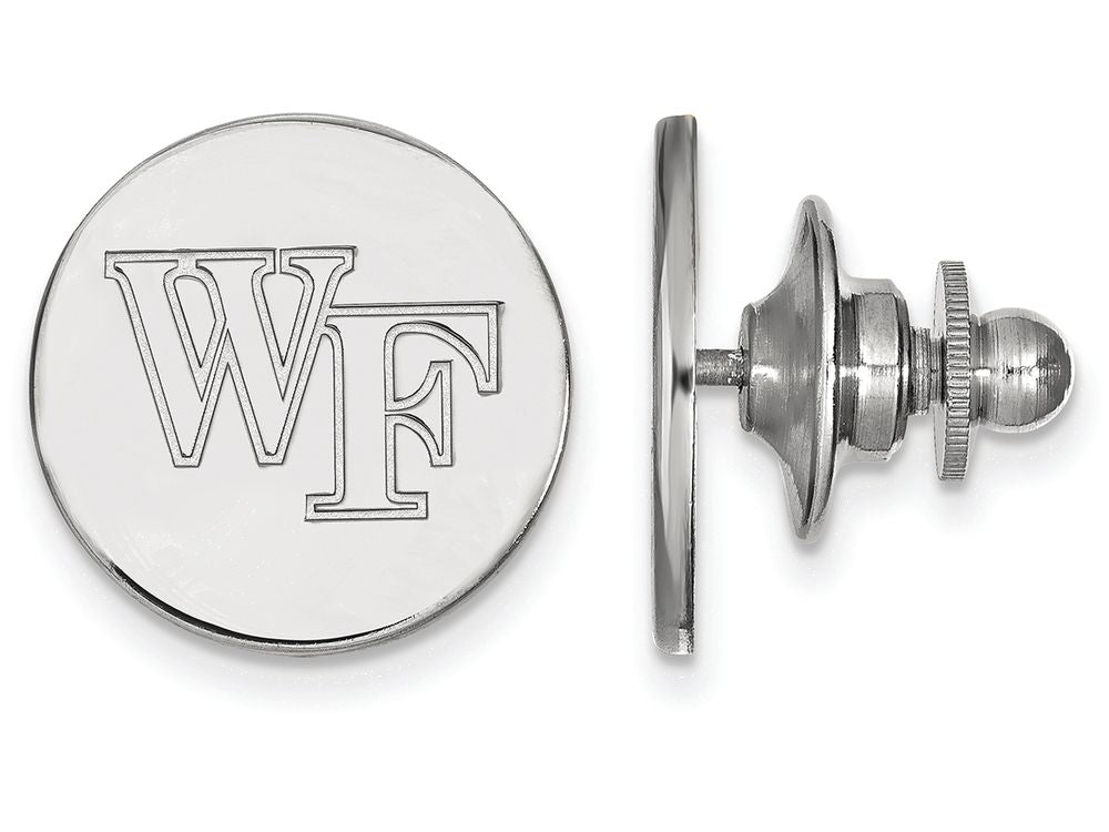 LogoArt Sterling Silver Wake Forest University Lapel Pin