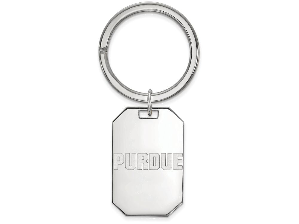Logoart 925 Sterling Silver Purdue Key Chain