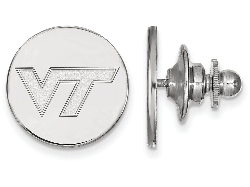 LogoArt Sterling Silver Virginia Tech Lapel Pin