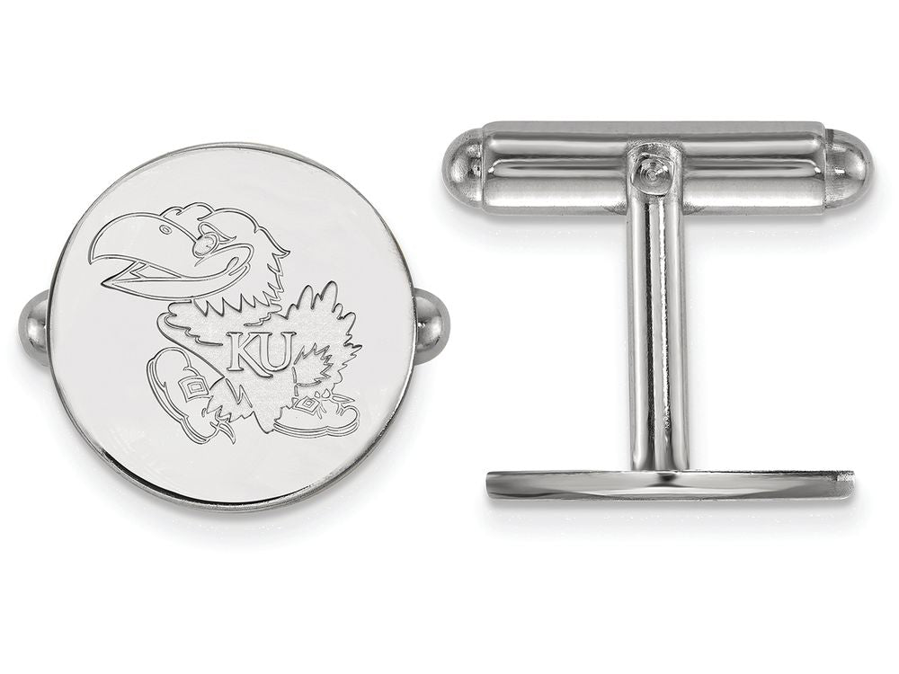 LogoArt Sterling Silver University Of Kansas Cuff Link