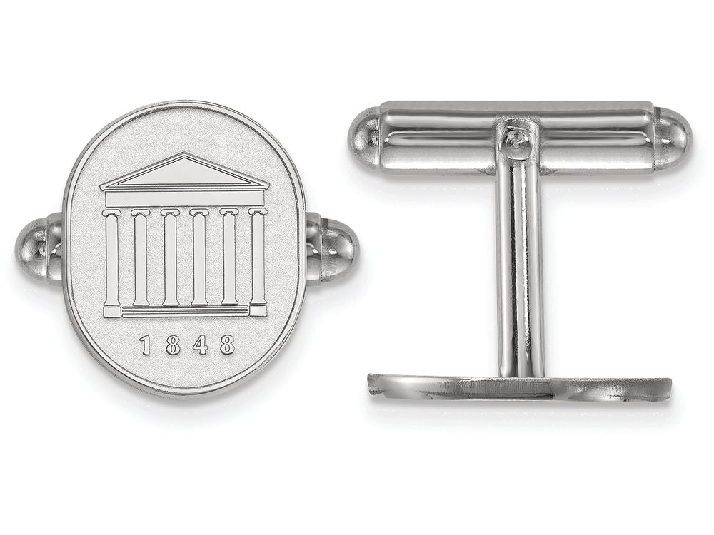LogoArt Sterling Silver University Of Mississippi Crest Cuff Link