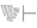 LogoArt Sterling Silver Wake Forest University Small Post Earrings