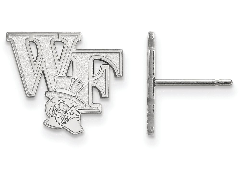 LogoArt Sterling Silver Wake Forest University Small Post Earrings