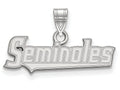 LogoArt Sterling Silver Florida State University Small Pendant Necklace