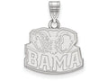 LogoArt Sterling Silver University Of Alabama Small Pendant Necklace