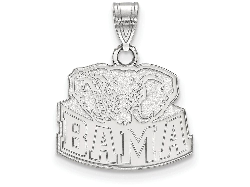 LogoArt Sterling Silver University Of Alabama Small Pendant Necklace