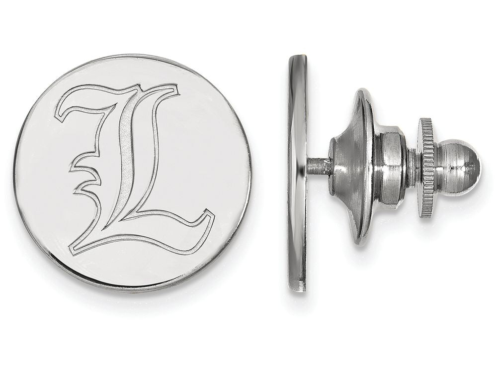 LogoArt Sterling Silver University Of Louisville Lapel Pin