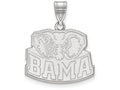 LogoArt Sterling Silver University Of Alabama Medium Pendant Necklace