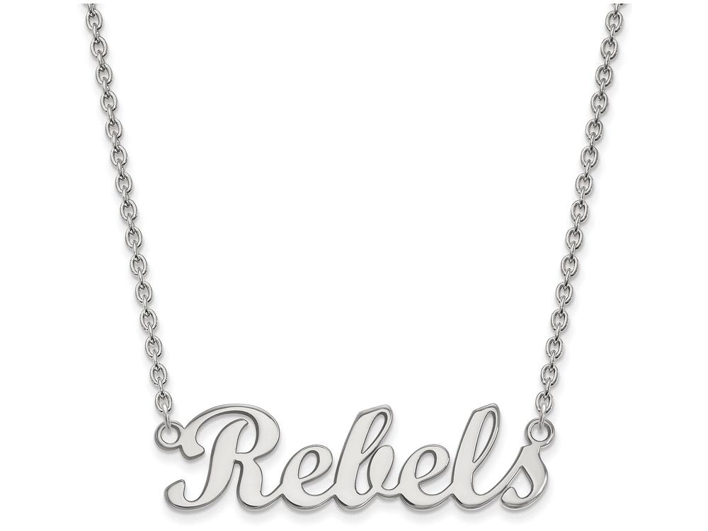 Logoart 925 Sterling Silver University Of Mississippi Small Pendant