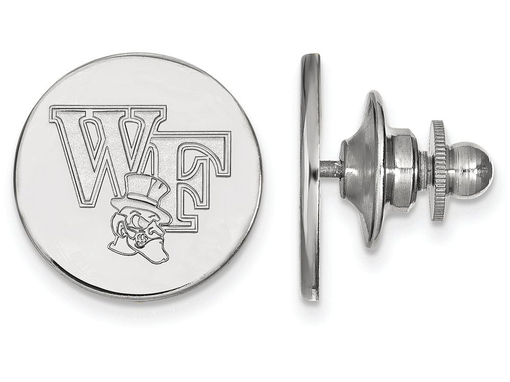 LogoArt Sterling Silver Wake Forest University Lapel Pin