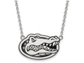 LogoArt Sterling Silver University Of Florida Large Enamel Pendant Necklace