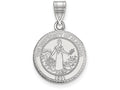 LogoArt Sterling Silver University Of Alabama Medium Crest Pendant Necklace