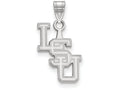 LogoArt Sterling Silver Louisiana State University Small Pendant Necklace