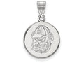 LogoArt Sterling Silver University Of Georgia Medium Pendant Necklace