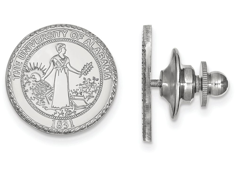 LogoArt Sterling Silver University Of Alabama Crest Lapel Pin