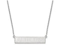 Logoart 925 Sterling Silver Auburn University Small Bar Necklace