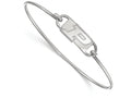 Logoart 925 Sterling Silver Purdue University Small Center Wire Bangle