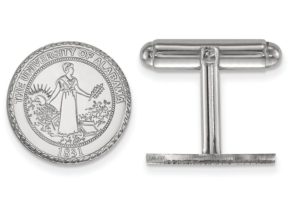 LogoArt Sterling Silver University Of Alabama Crest Cuff Link