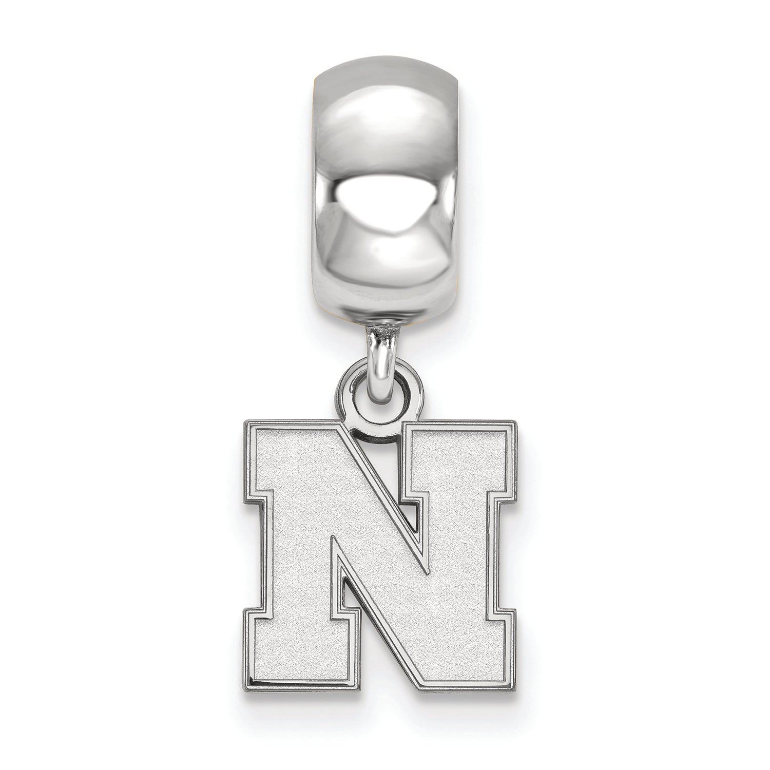 LogoArt Sterling Silver University Of Nebraska Xs Bead Charm Charm