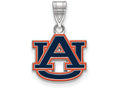 Logoart 925 Sterling Silver Auburn University Medium Enamel Pendant