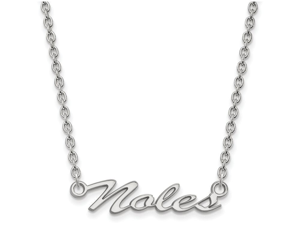 LogoArt Sterling Silver Florida State University Medium Pendant Necklace