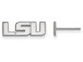 LogoArt Sterling Silver Louisiana State University Xs Post Earrings